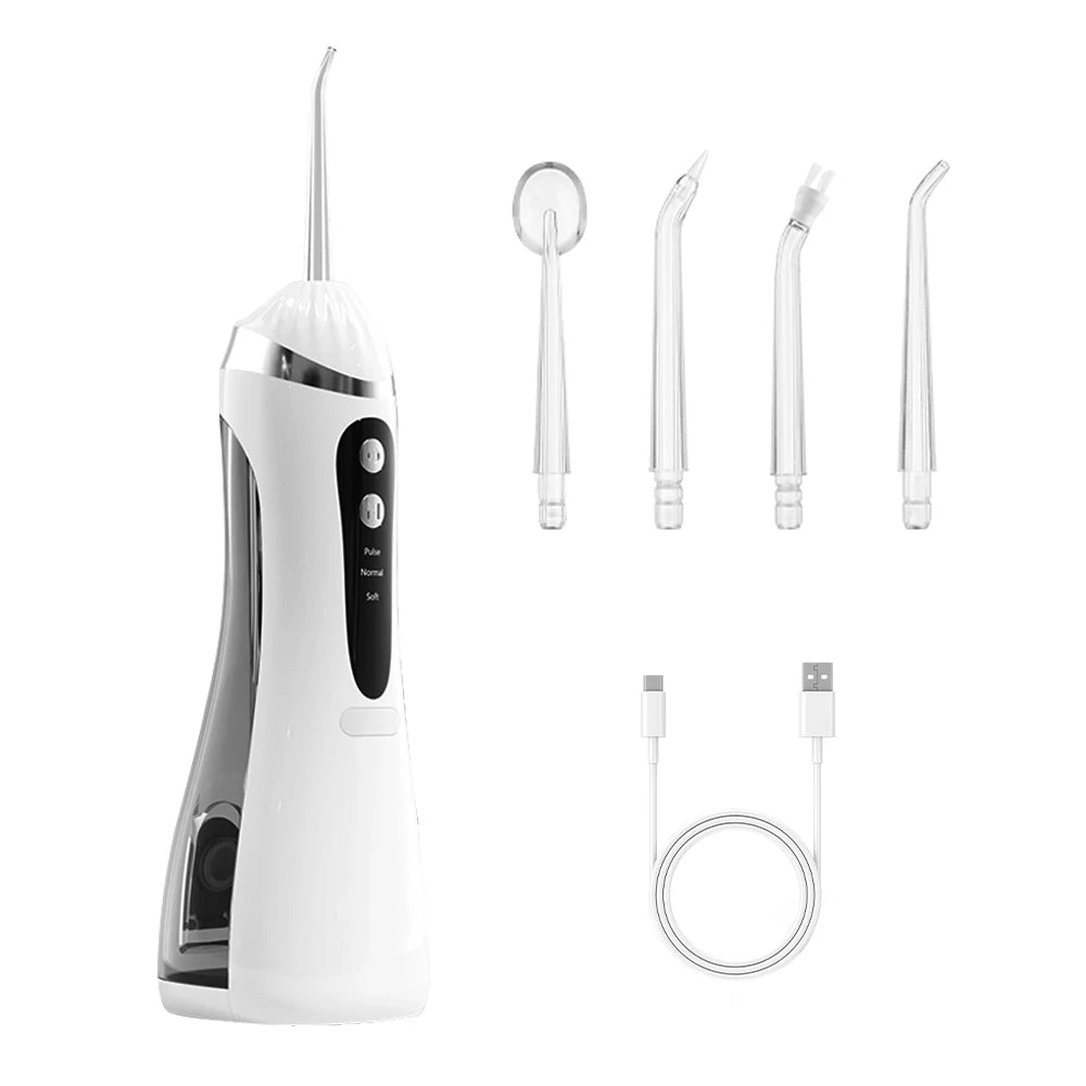 Teeth Water Flosser Electric Oral Irrigator Portable Home Dental Cleaning Teeth Rechargeable Waterproof Teeth Cleaner Oral Care