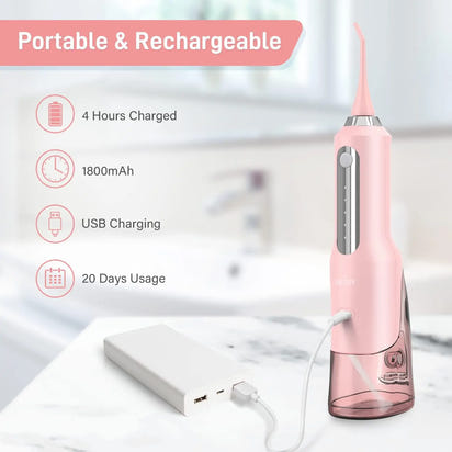 Sejoy Cordless Electric Water Flossers for Teeth Water Dental Flosser Portable Oral Irrigator Rechargeable