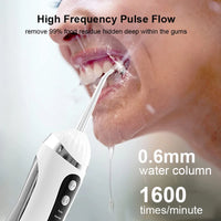 Teeth Water Flosser Electric Oral Irrigator Portable Home Dental Cleaning Teeth Rechargeable Waterproof Teeth Cleaner Oral Care