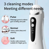 Teeth Water Flosser Electric Oral Irrigator Portable Home Dental Cleaning Teeth Rechargeable Waterproof Teeth Cleaner Oral Care